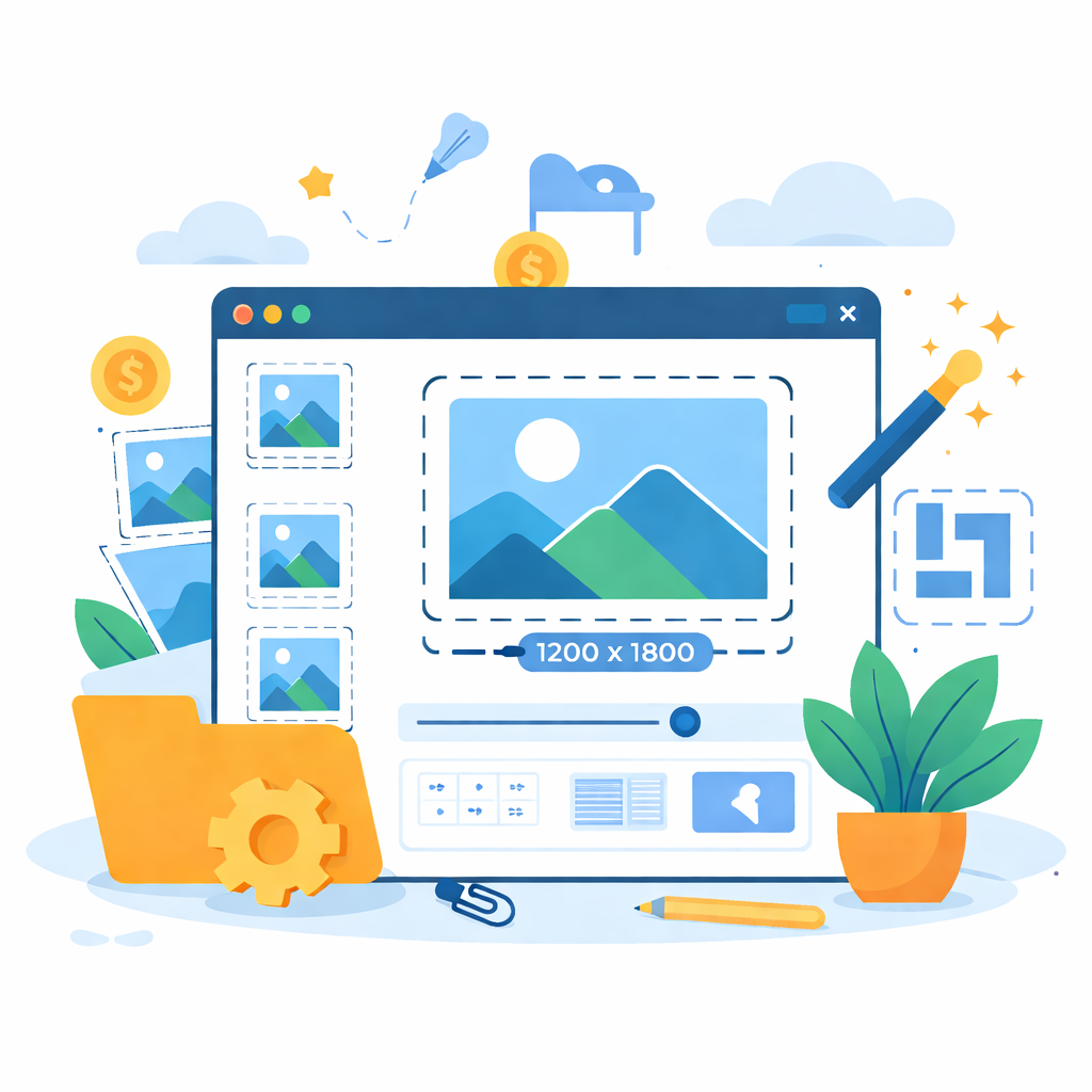 Free Online Batch Image Resizer tool icon