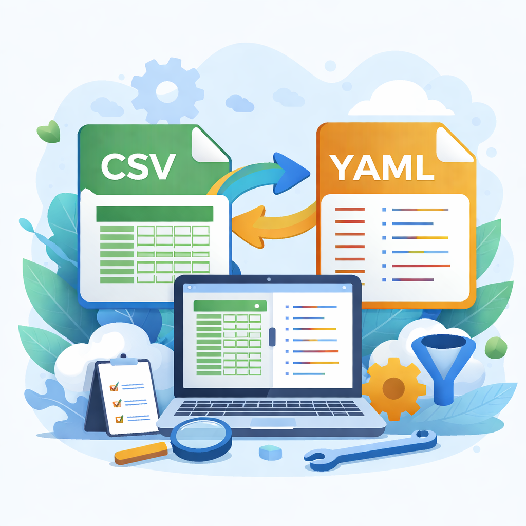 Конвертер CSV в YAML tool icon