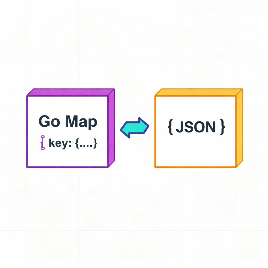 Convertidor Go Map ↔ JSON gratis online tool icon