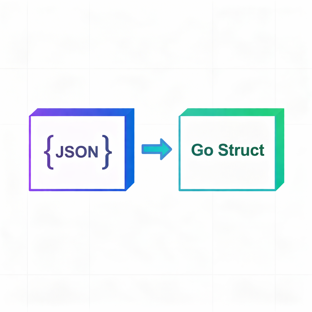 Convertidor de JSON a Struct Go tool icon