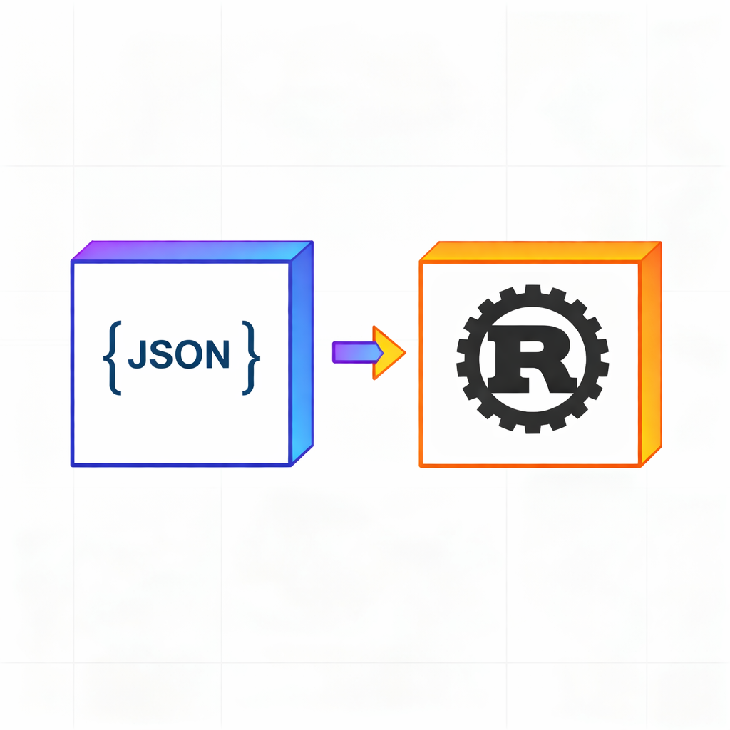 Конвертер JSON в Rust Serde Struct tool icon