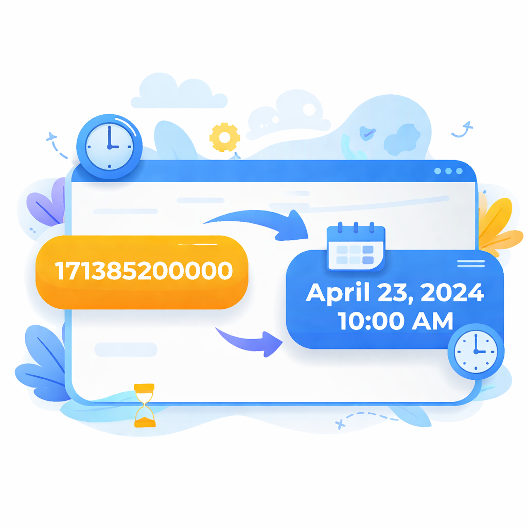 Free Online Milliseconds to Date Converter tool icon