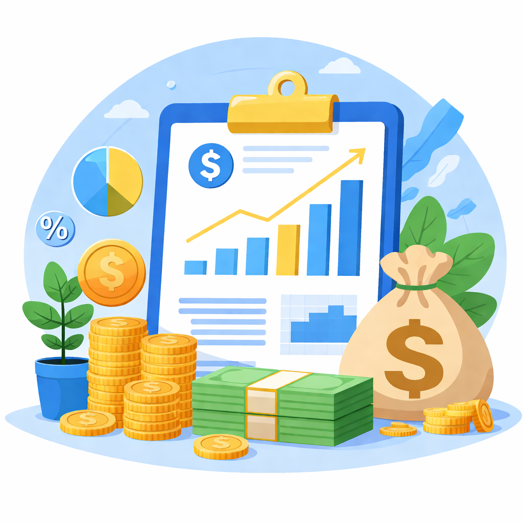 Net Present Value (NPV) Calculator tool icon
