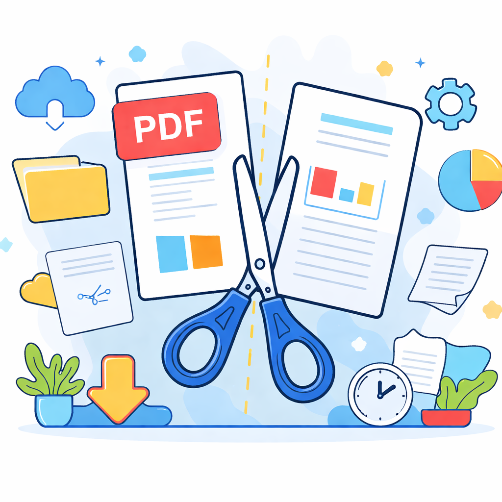 Бесплатный онлайн инструмент разделения PDF tool icon