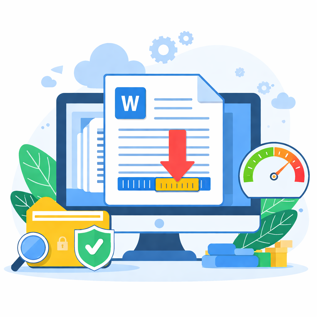 Бесплатный онлайн-лёгкий компрессор Word tool icon