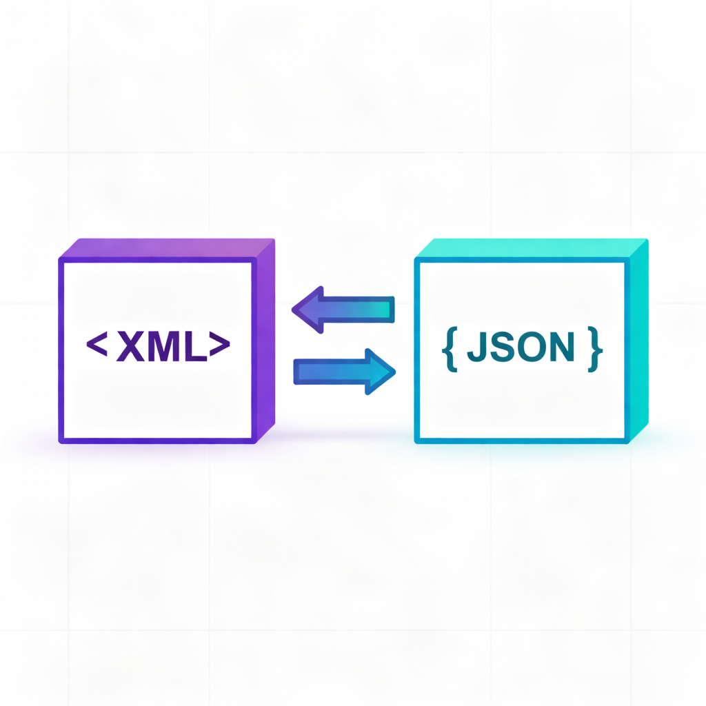Бесплатный онлайн-конвертер XML в JSON tool icon